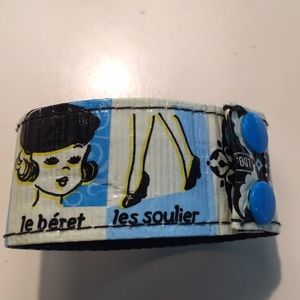 3/$13 Just Bundle French vinyl bracelet